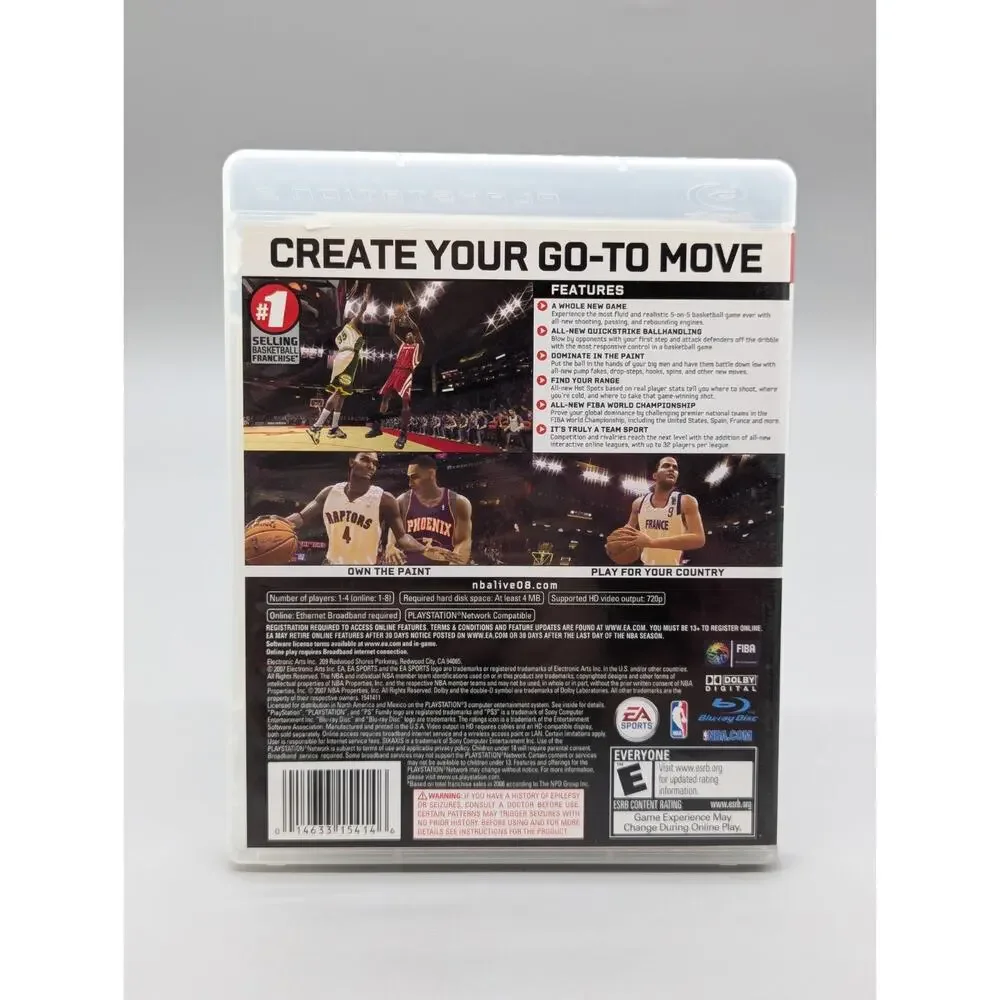 PS3 PlayStation 3 NBA Live 08 & NBA Live 09 & Sports Champions Lot of 3 Tested